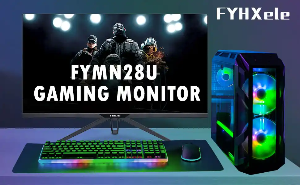 FYHXele 28 Inch 4K Gaming Monitor (UHD, 144Hz)