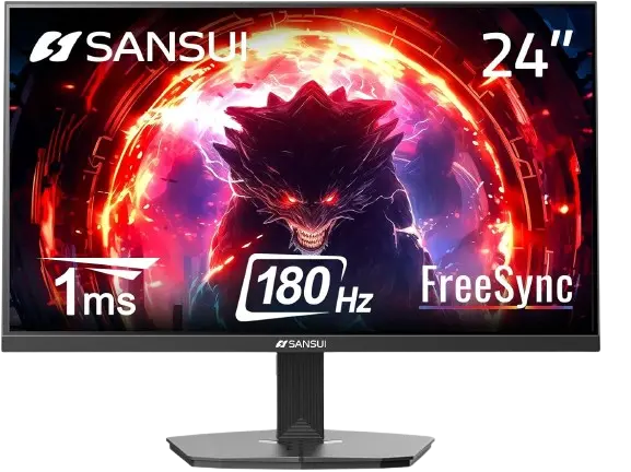 SANSUI 24 Inch Gaming Monitor 180Hz