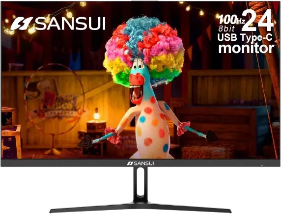 SANSUI 24 Inch USB Type-C Monitor 100Hz