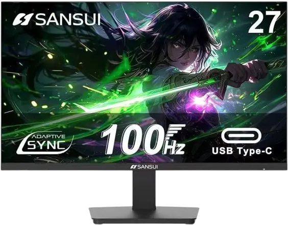 SANSUI 27 Inch Monitor 100Hz USB Type-C