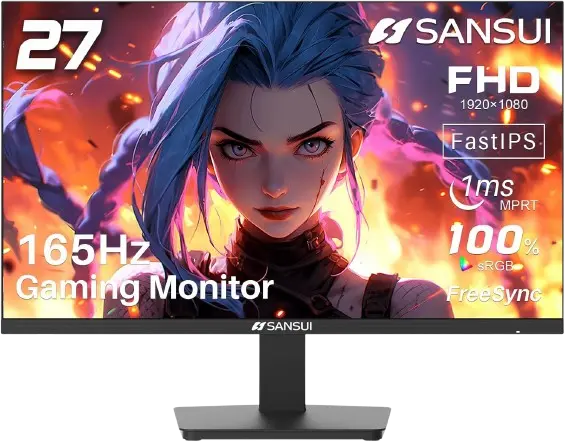 SANSUI 27 inch 165Hz Gaming Monitor