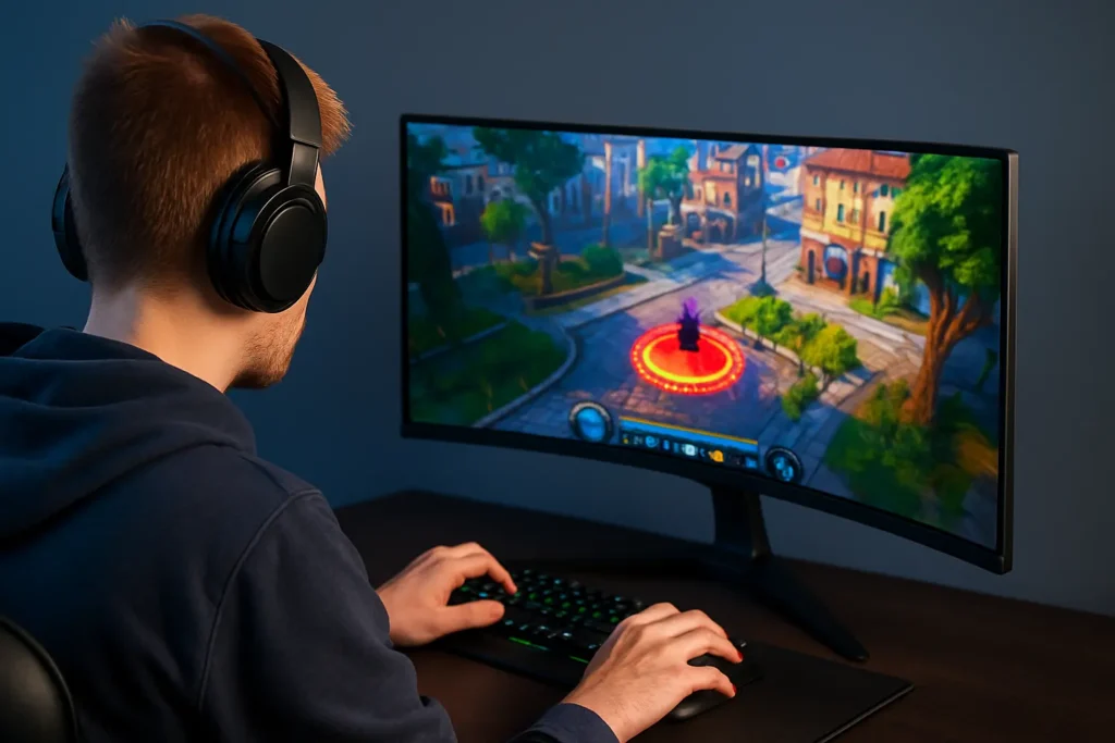 curved monitor gaming