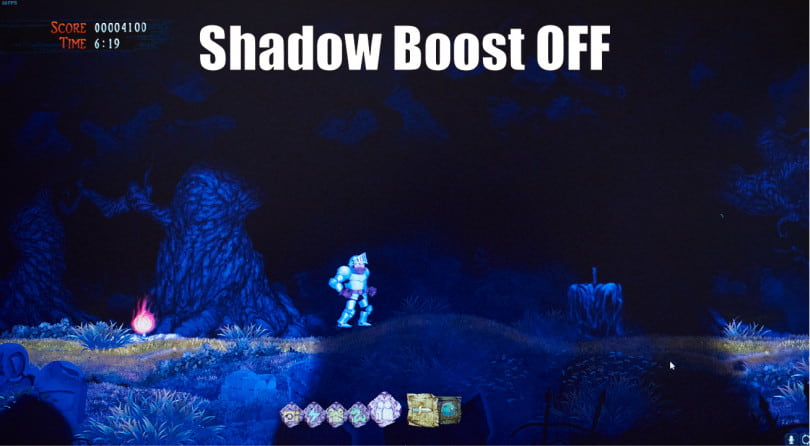 Shadow Boost turned off